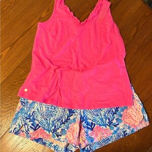 Lilly Pulitzer Shorts and Shirt Set
